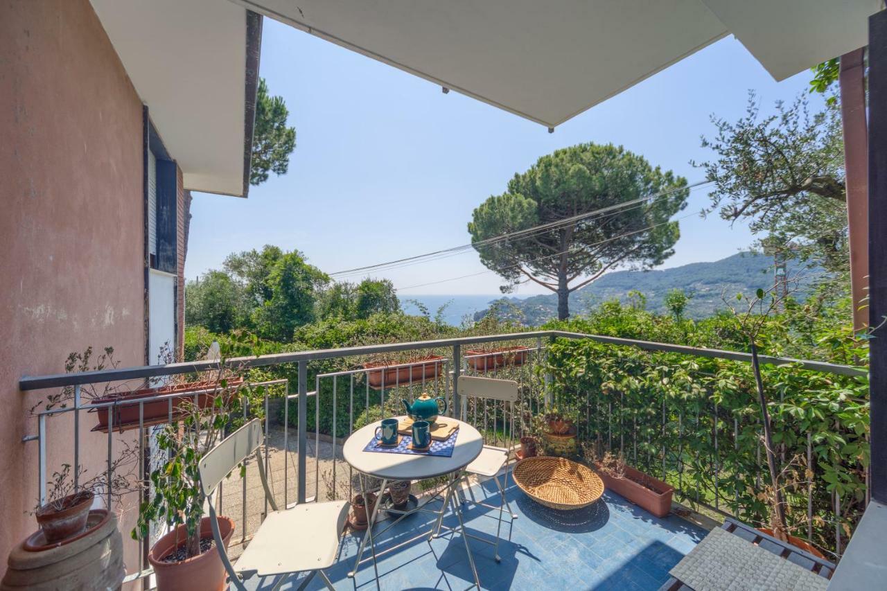 Casa Anna Sea View, Pool, Parking & Wifi Apartment Rapallo Luaran gambar